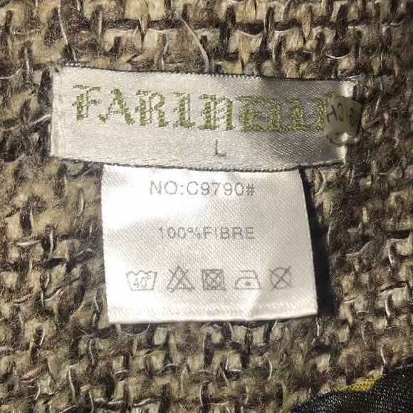 “FARINELLI ” Fibre Art and Brown Tweed Coat . - Picture 12 of 15